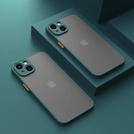 Imagem de Iphone Armadura À Prova De Choque Pára-choques Silicone Capa Dura Para 15 11 12 13 Mini 14 Pro Xr X