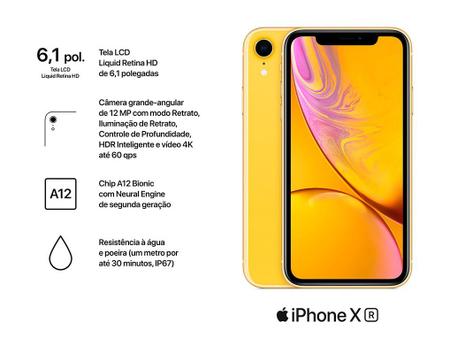 Imagem de iPhone XR Apple 64GB Amarelo 6,1” 12MP