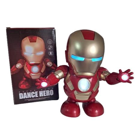 Imagem de Iron Man Brinquedo Dança Hero Com Luzes Que Brilham