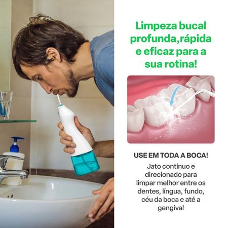 Imagem de Irrigador Oral Clearpik Portable 200ml Recarregável Multi Saúde - HC036