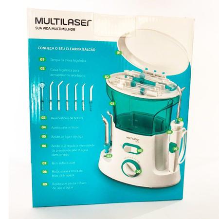 Imagem de Irrigador Oral e Limpeza Bucal Clearpik Multilaser HC037