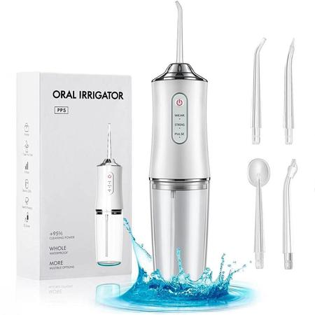 Imagem de Irrigador Oral Limpeza Bucal Dental Jato Água Recarregável