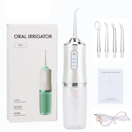 Irrigador Oral Power Floss Limpeza Profunda 4 Bicos - USB - Relet Imagem de Irrigador Oral Power Floss Limpeza Profunda 4 Bicos - USB