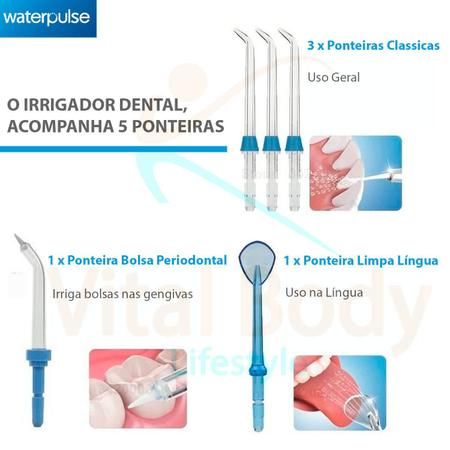 Imagem de Irrigador Oral Waterpulse V300 Azul Bivolt - Topseller