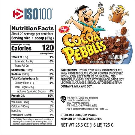 Imagem de Iso 100 whey hidrolisado Dymatize 2,3kg (5lbs) cocoa pebbles  