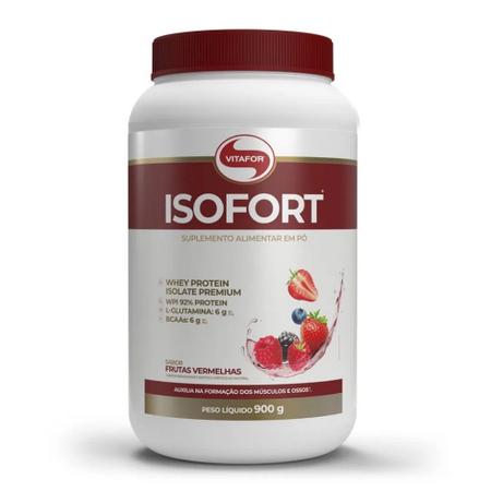 Isofort (900g) - Sabor: Frutas Vermelhas - VitaFor Imagem de Isofort (900g) - Sabor: Frutas Vermelhas