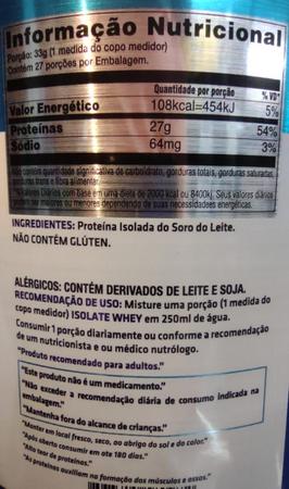 Imagem de Isolate Whey Protein 909G  - Performance Science Nutrition - Whey Isolado Zero Carboidratos - Sem Carboidratos