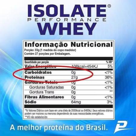 Imagem de Isolate Whey Protein Performance Proteína Isolada 909g