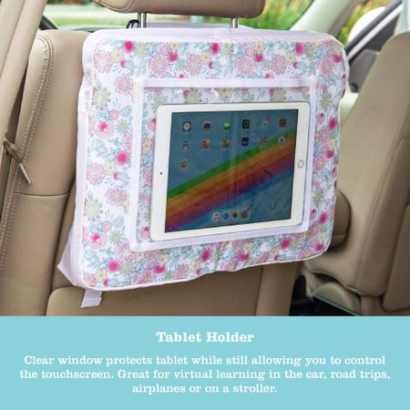 Imagem de J.L. Childress Disney Baby por 3-em-1 Bandeja de viagem e suporte para tablet iPad, bandeja de colo de assento de carro para crianças e crianças, princesa, 12x16x3 polegadas (pacote de 1)