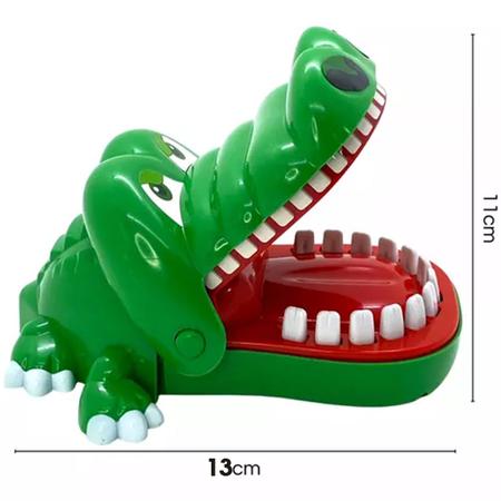 Imagem de Jacaré Morde Dedo Brinquedo Infantil Crocodilo Dentista Nhac Mesa Presente Criança Bebe Menino Menina jogo