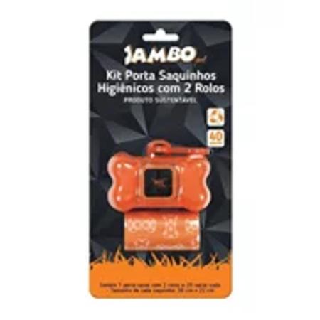 Imagem de Jambo kit porta sacolas 2 rolos friend laranja