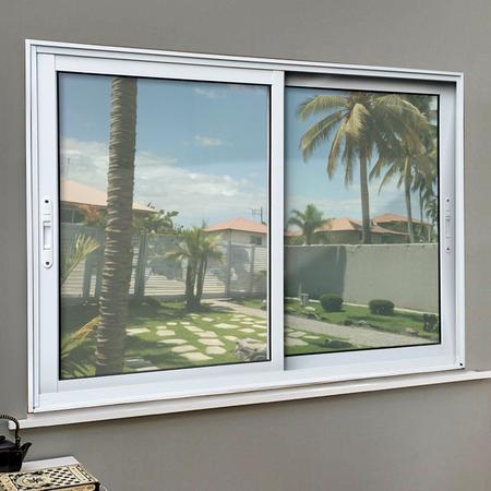Janela Elite 2 Folhas Moveis 100 X 150 Vidro Liso Branco - Brimak Imagem de Janela Elite 2 Folhas Moveis 100 X 150 Vidro Liso Branco
