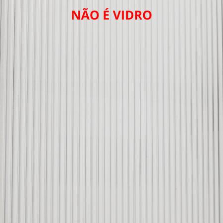 Imagem de Janela Vitro 2 folhas para Banheiro Alumínio A40L60 Policarbonato Branco