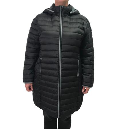 Jaqueta Alpelo Plus Size Capuz Removível Preta 40500126 Imagem de Jaqueta Alpelo Plus Size Capuz Removível Preta 40500126