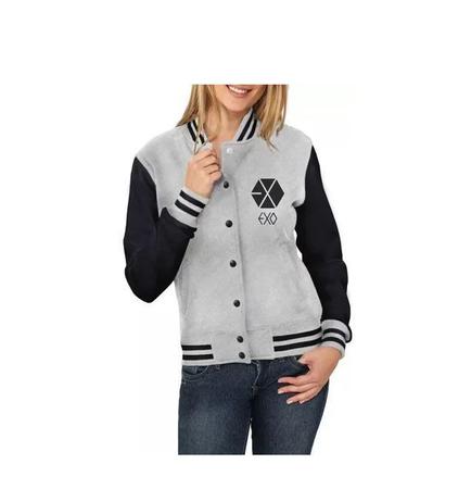 Jaqueta College Moletom Banda Exo Chanyeol Gusdan Outros Moda