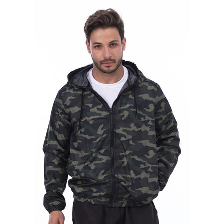 Corta vento hotsell camuflado cinza