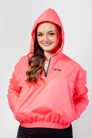 Jaqueta corta vento feminina rosa 2025