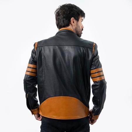 Imagem de Jaqueta De Couro Masculina Logan Wolverine