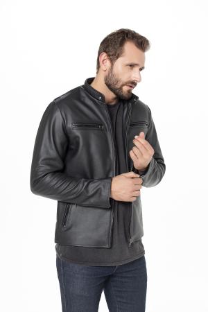 Jaqueta de couro store racer