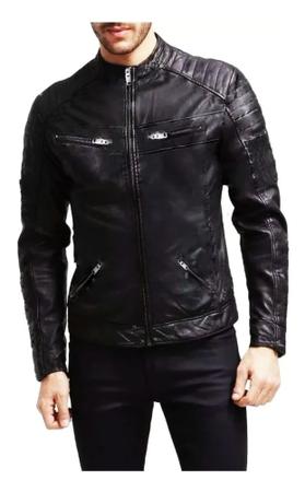 Jaqueta de sales couro masculina usada