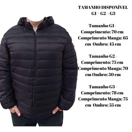 Imagem de Jaqueta De naylon Puffer Bobojaco Impermeavel TM. Extra Tamanho:G3