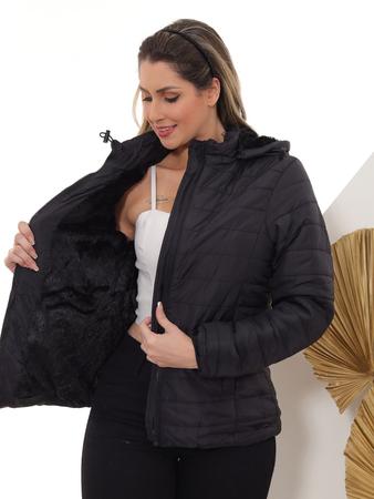 Jaqueta de best sale gominho feminina preta