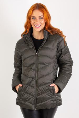 Jaqueta feminina cheap nylon com capuz