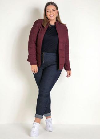 Imagem de Jaqueta Feminina Plus Size Modelo Puffa em Microtel.