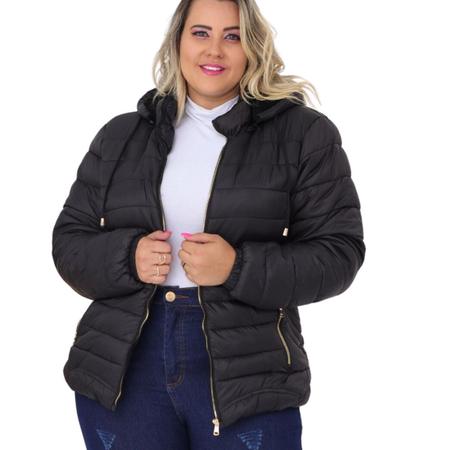 Imagem de Jaqueta Feminina Puffer Forrada De Pelúcia Plus Domitila