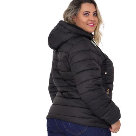 Imagem de Jaqueta Feminina Puffer Forrada De Pelúcia Plus Domitila