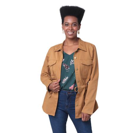 Jaqueta em sarja best sale feminina