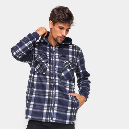 Jaqueta xadrez hot sale com capuz
