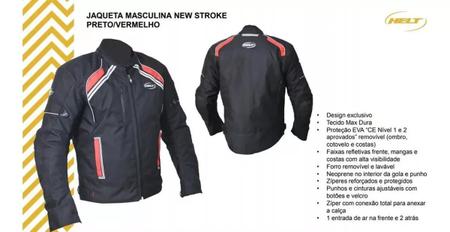 Imagem de Jaqueta helt new stroke masculina preto vermelho