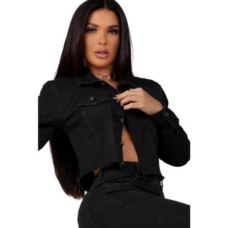 Jaqueta jeans hotsell feminina com strech