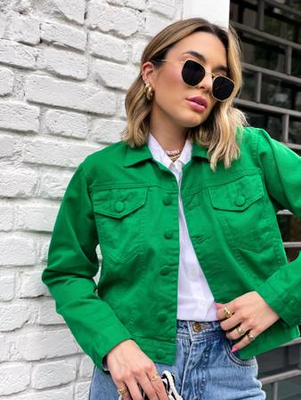 Jaqueta Jeans Feminina Bot o Encapado Tend ncia Da Moda limerty