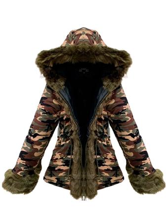 Jaqueta militar hot sale feminina camuflada