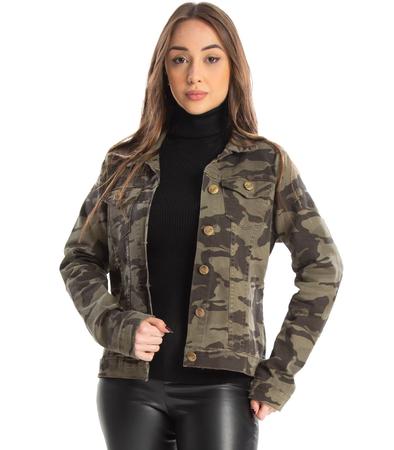 Casaco feminino hotsell estampa militar