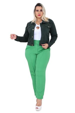 Imagem de Jaqueta Jeans Feminina  Plus Size  Cropped Cris