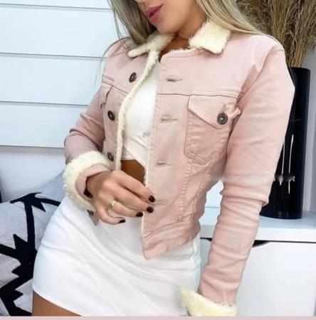 Jaqueta jeans hotsell feminina com strech