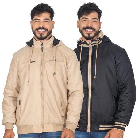 Jaqueta dupla hotsell face masculina
