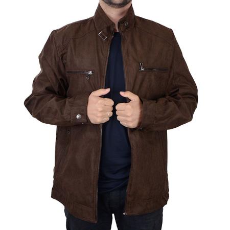 Casaco marrom masculino sales