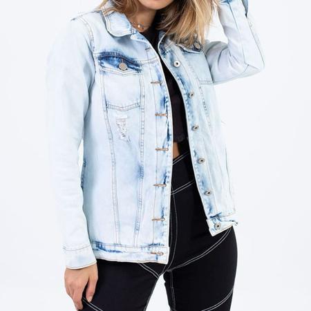 Jaqueta jeans sales lady rock