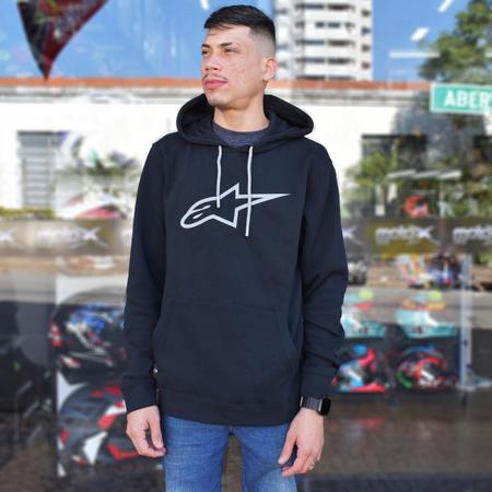 Imagem de Jaqueta Moletom Alpinestars Ageless V2 Hoodie Preto Cinza