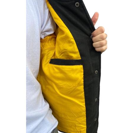 Jaqueta de couro sales gangster com capuz