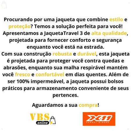 Imagem de Jaqueta Moto Feminina Impermeável X11 Travel 3 Com Proteção