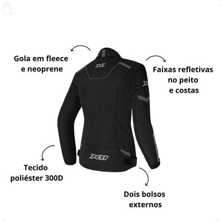 Imagem de Jaqueta Motociclista Feminina Guard 2 X11 Moto Com Proteção