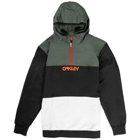 Imagem de Jaqueta Oakley FP Block Windbreaker Masculina Preto/Verde