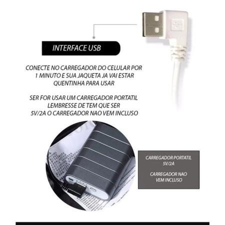 Imagem de Jaqueta Puffer com Aquecimento Elétrico USB Unissex