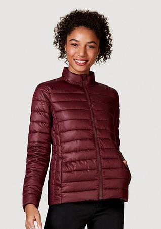 Jaqueta puffer feminina best sale vermelha