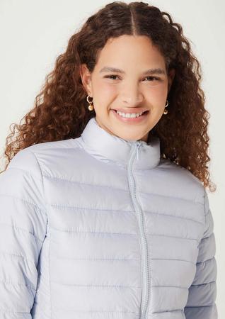 Jaqueta Puffer De Matelass Feminina Com Forro Hering Jaqueta